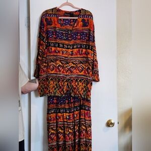 Vintage Anthony Mark Hankins Bohemian "Art To Wear" Set 16W/18W